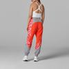 Adidas Stella McCartney Retro Sport Color Block Pattern Printed Athletic Training Pants Women Pants Orange Red HD9141