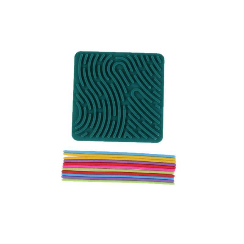 Детская силиконовая сенсорная доска для занятий - Креативная игрушка для тренировки кручения и концентрации