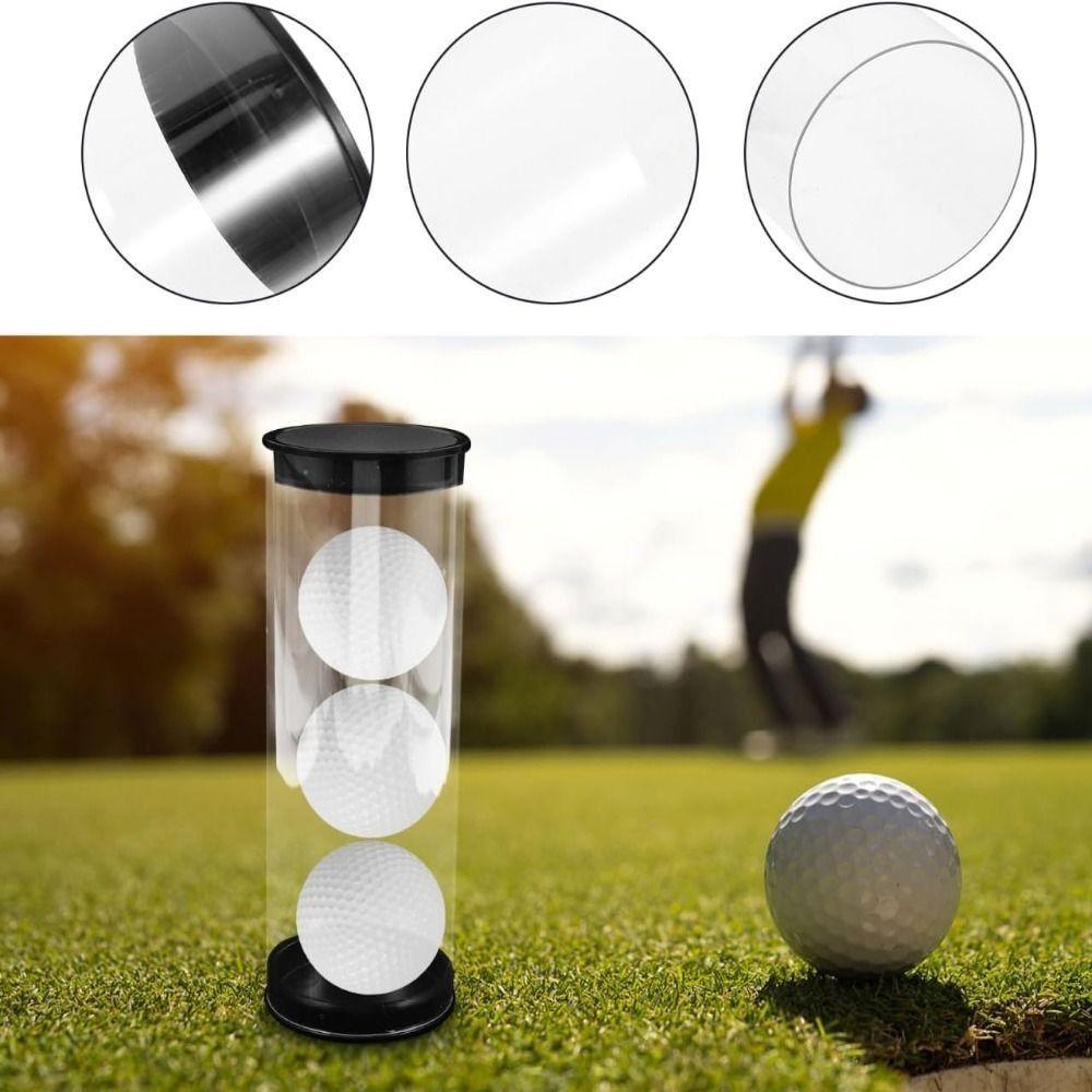 Plastic Golf Ball Tube Barrel Transparent Displaying Golf Balls Collectors And Enthusiasts