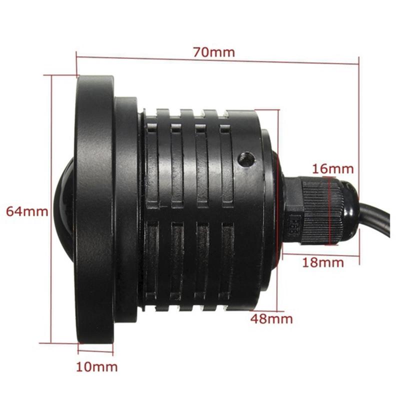 2,5 ''15 Вт автомобильный белый початок светодиодный проектор ангельские глазки синее кольцо Drl противотуманная фара лампа