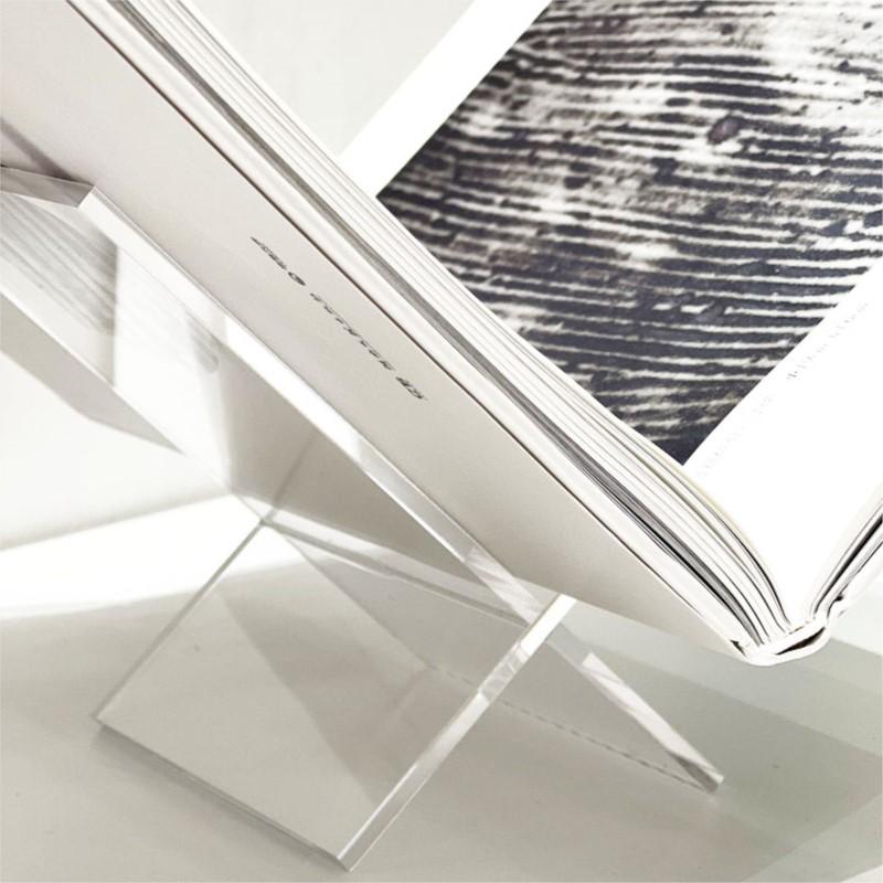 Acrylic Transparent Book Shelf Display Bracket Art Decoration Shelf Simple Desktop Magazine Storage Shelf