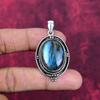 Labradorite Pendant Gemstone Jewelry, 925 Solid Sterling Silver Pendant, Handmade Jewelry Birthstone Pendant, Gift For Him