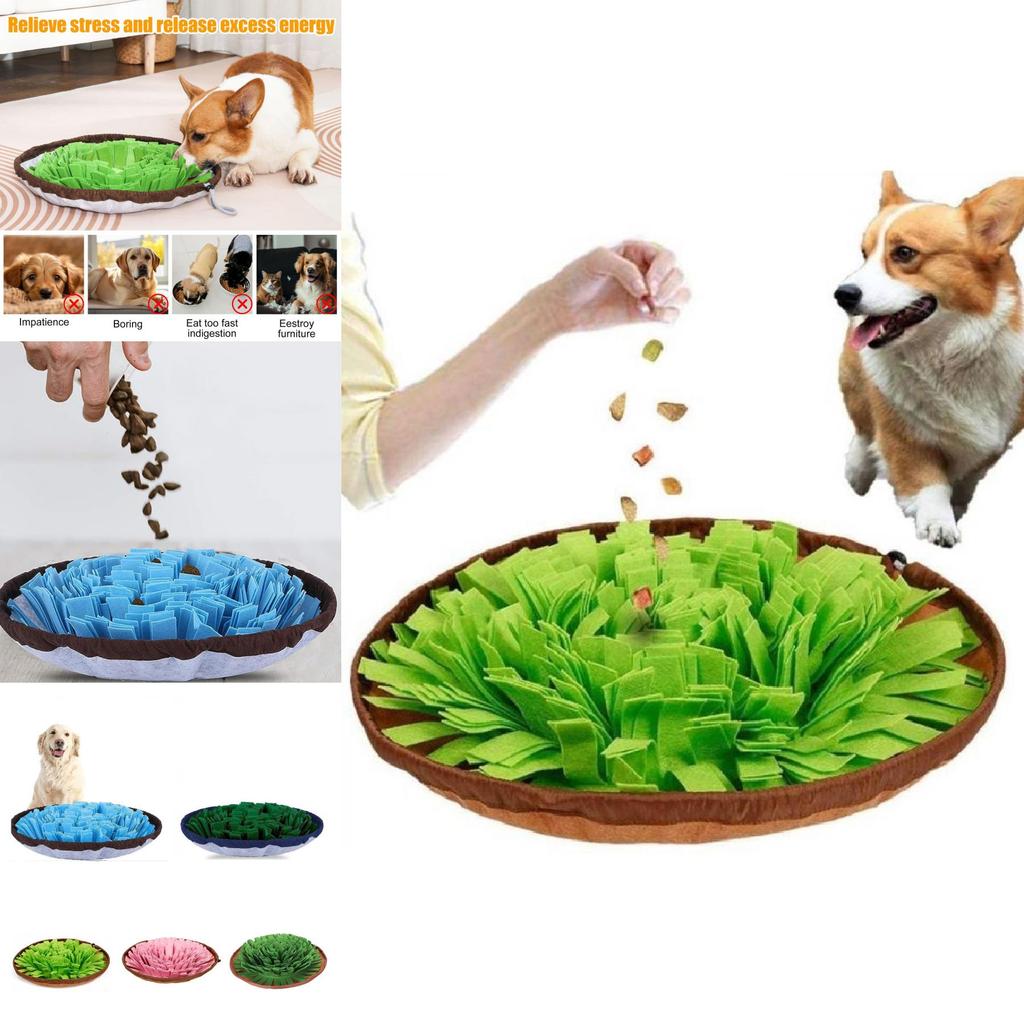 Коврик-нюхалка для кормления питомцев для собак, войлочный, против удушья, игрушка для раздачи корма, розовый