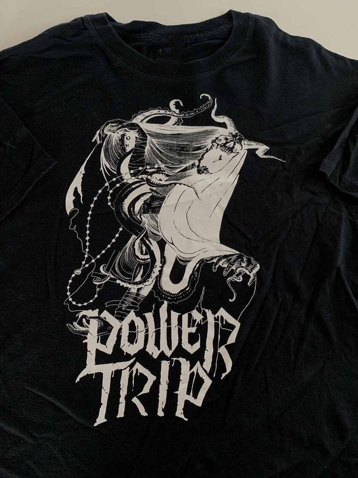 Nightmare Logic Power Trip Band T Shirt Black Unisex S-2345XL E1543
