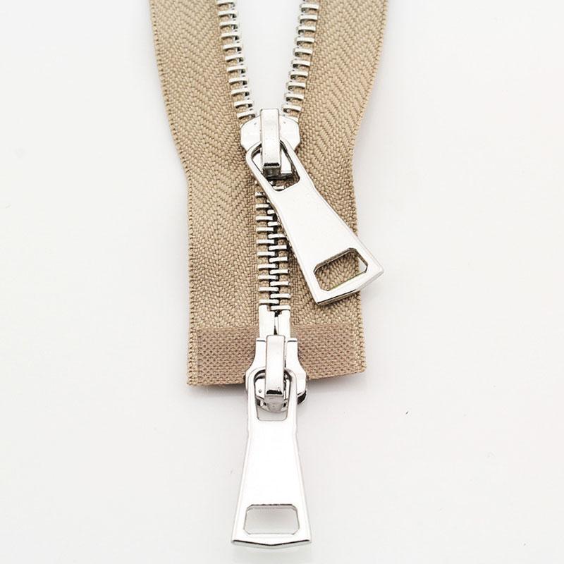 1PC DIY Sewing Jacket Metal Zipper Open Ended Double Slider Long Zip Garment Accessories