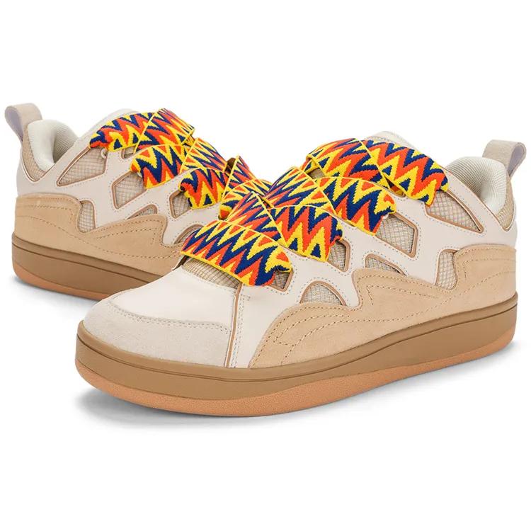 Kappa Textile , Synthetic Leather , Split Cow Leather Slip Resistant Breathable Low top Skateboard Shoes Unisex (Unisex) Skate Shoes