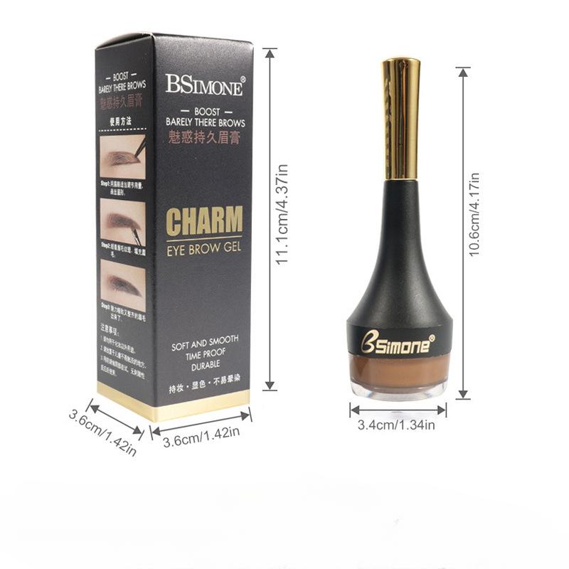 Гламурный долговечный крем для бровей, водостойкий, устойчивый к поту, держащий макияж, натуральный легкий цвет, дикая паста для бровей