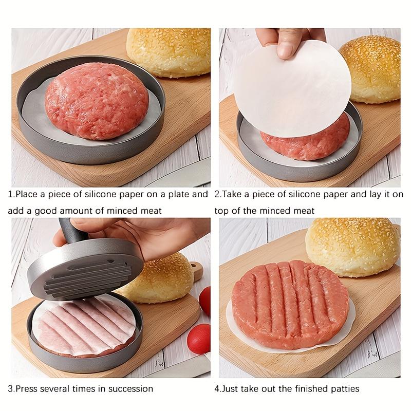 1pc Non-Stick Burger Press Patty Maker Mold for Grill, BBQ, Burgers, Beef, Cheese, Veggie