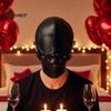 Снаряжение для ролевых игр для пар, Маска для бондажа из искусственной кожи, Регулируемый капюшон на рот для пар, Маска полного покрытия, Косплей головной убор и Сюрприз для пары на вечеринку