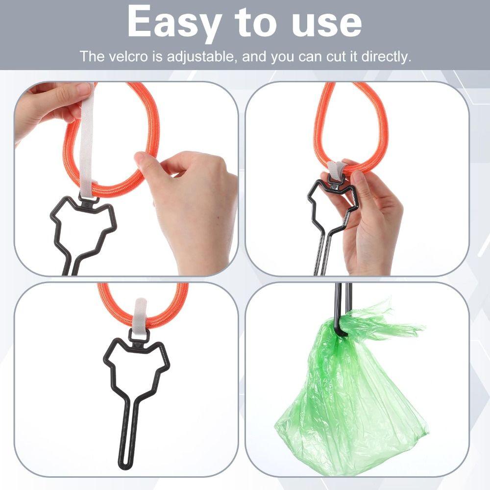 2PCS Hands-Free Dog Poop Bag Carrier Lightweight Waste Bag Holder Dog Waste Carrier Pet Supplies