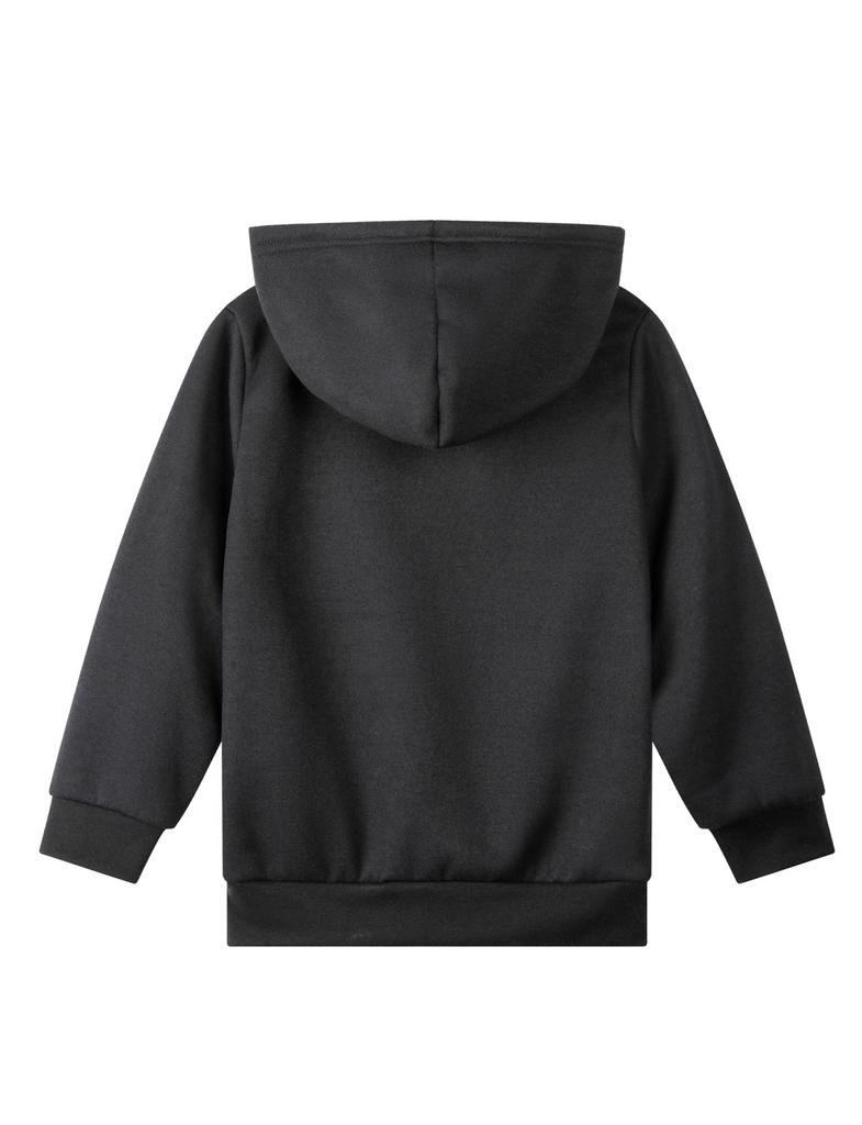 Новый модный комплект из 2 предметов для девочек, свитер с капюшоном и спортивные штаны с принтом мультяшного единорога, повседневная теплая спортивная одежда на флисовой подкладке для осени/зимы