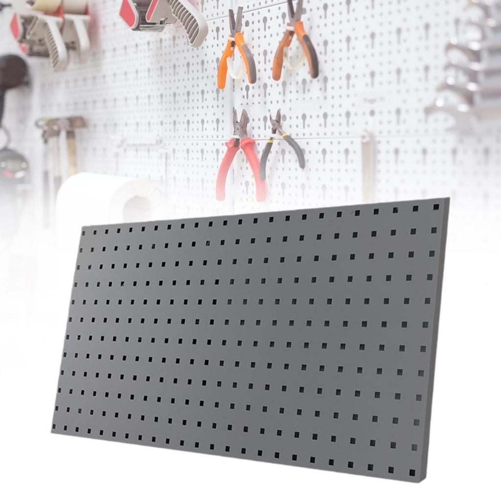 Настенный органайзер Pegboard, настенная панель Pegboard, металлическая, экономящая пространство, универсальная, 35,43 дюйма x 17,72 дюйма, организация гаража для мастерской