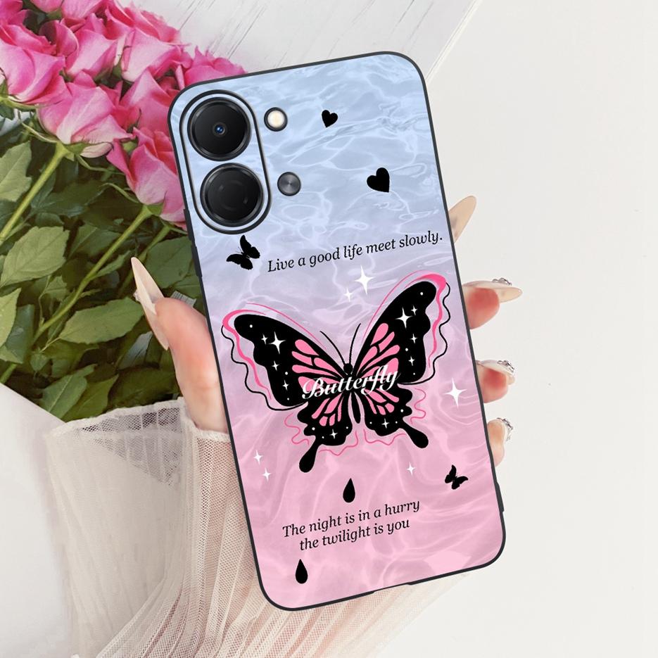 For Tecno Spark GO 3 5G Case KN3 Colorful Flowers Luxury Painted Cover Soft TPU Phone Case For Tecno Spark GO 3 SparkGo 3 Fundas