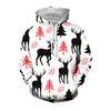 Christmas Reindeer Snowflake Graphic Sweatshirts Ornament Xmas Tree Elk 3D Printed Hoodies For Men Casual Woemn Y2k Pullovers