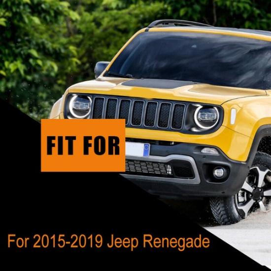 For 2015-20 Jeep Renegade Left+Right Side Front Bumper Lower Grille Bezel Cover