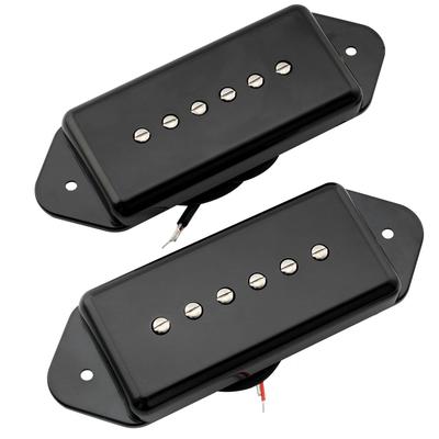 Artec ASA91 Набор звукоснимателей Alnico 5 P90 для электрогитары Black Dog-Ear, для грифа/бриджа,