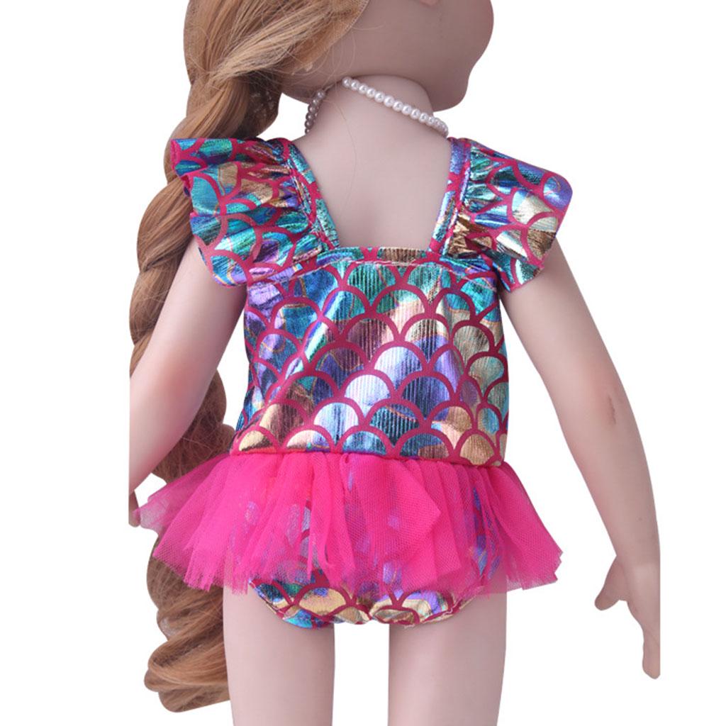 Одежда купальник и панамка для кукол размером 43 см