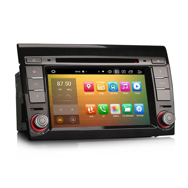 EU Erisin ES8571F 7" IPS DSP Android 13 Car for DVD Player CarPlay Auto BT5.1 4G Dual Band WiFi GPS for Fiat Bravo Split Screen