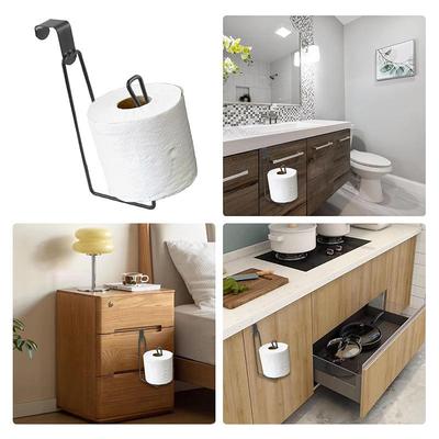 Настенный держатель для бумажных полотенец Прочный держатель для туалетной бумаги Простая установка Держатель для рулонной бумаги Многофункциональный органайзер для ванной комнаты