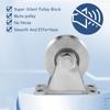 2pcs Stainless Steel Heavy Load-bearing Pulley Block Smooth Sliding And Strong Structure Block