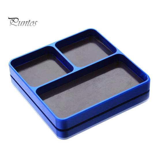 Магнитный электронный ремонтный органайзер для винтов Лоток для деталей с 3 отделениями Многоцелевой держатель винтов Магнитный лоток для инструментов