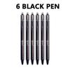 Xiaomi 6-23Pcs Retractable Erasable Gel Pens Set with Refills Black Blue Gel Ink Built-in Eraser School Office Supplies Stationery