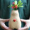 Кошки Цветочные горшки Силиконовые формы Животное Ваза Отливки Формы DIY Цементы Смолы Формы Милый Медведь Суккуленты Глиняные формы
