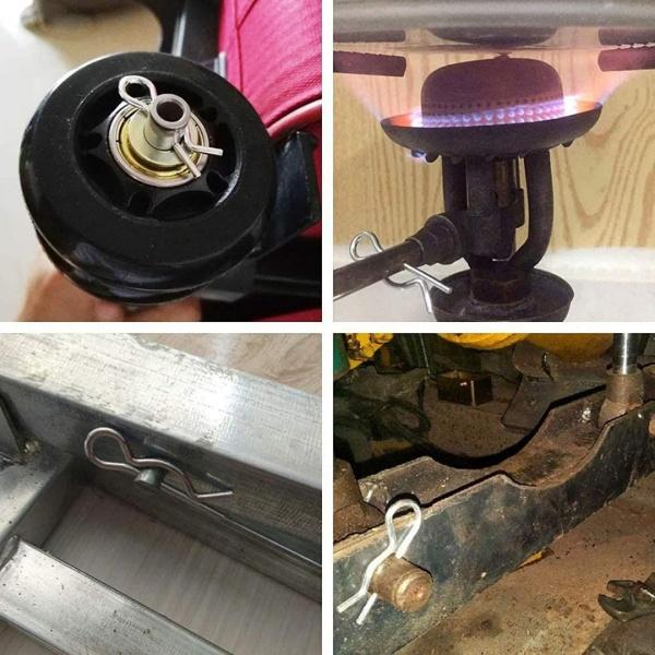 100 шт./кор. R-типа, волнистая карта, шпилька, болт, защелка, шплинт, углеродистая сталь LXY