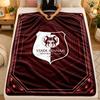 Flannel BlanketStade Rennais FC Warm Soft Throw Blanket for Indoor Sofa Bed Living Room Use