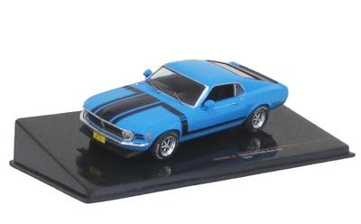 IXO Масштаб 1/43 Ford Mustang BOSS 302 1970 Синий Готовая модель
