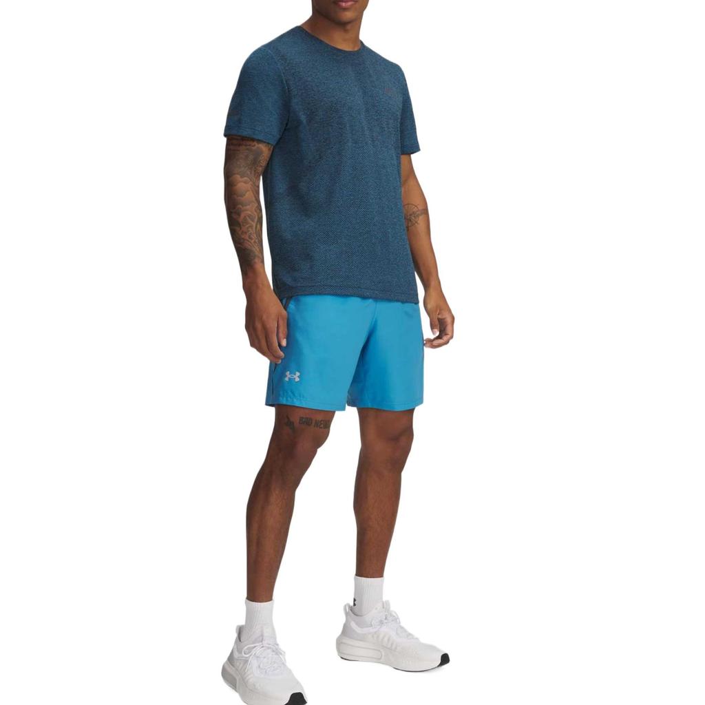 Under Armour Запуск Повседневные шорты Мужские Синие 1382641-452