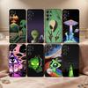 1 шт. Чехол для телефона A-Alien S-Space для Samsung S26, S25, 24, 23, 22, 30, 21, 10, 9, Ultra, Plus, Lite, FE Мягкий черный чехол