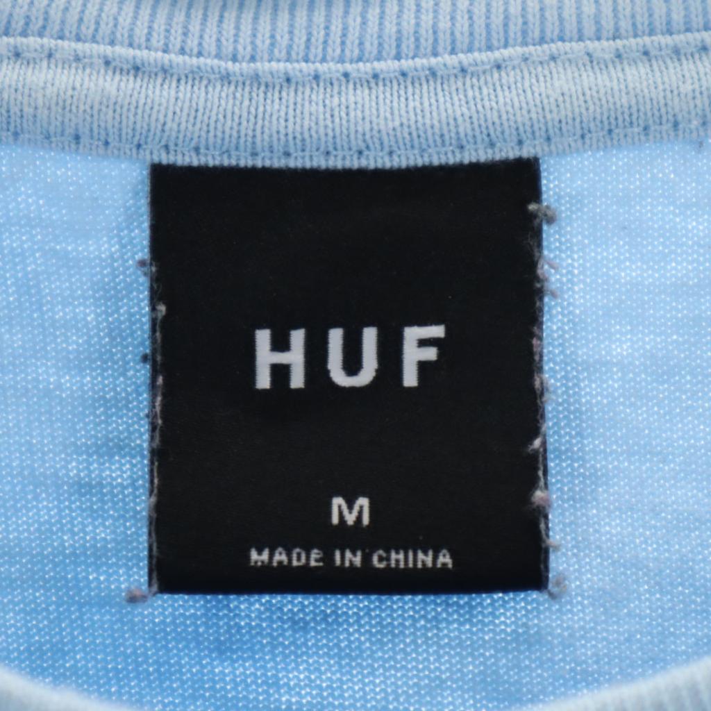 HUF Футболка с коротким рукавом M Синяя Poke T Мужская Б/У