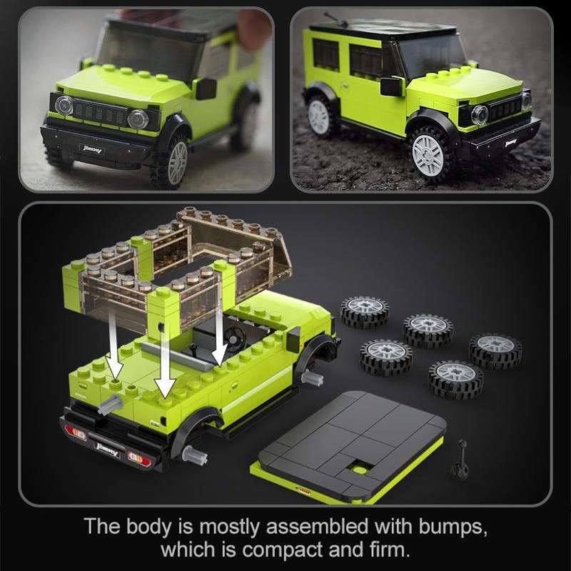 Cada 1:24 City SUV Compatible Off-road Racing Car Vehicle Building Block Classic Technical Bricks Toys for Children Gift