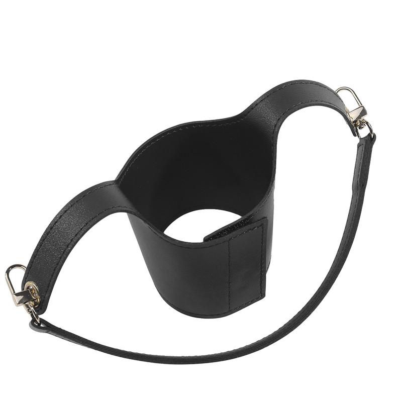 Портативный кожаный держатель для кофейной чашки, регулируемый ремень для переноски бутылки, модная сумка для стакана воды, чехол