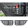 Металлические карманы для хранения в задней двери, совместимые с Jeep Wrangler JL JLU JT 2018-2025, боковой органайзер, ящик для хранения, замена провисающих сеток