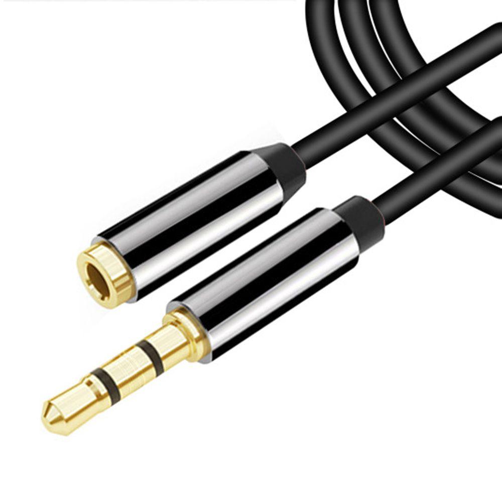 Gold Plated Plug Earphone 3.5mm Jack Extender Audio Extension Cable Male to Female Aux Cord