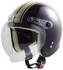 Nisco Jet Vintage Line NT-70 Helmet, Brown/Ivory