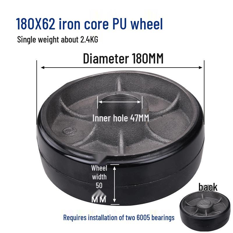 Hydraulic Pallet Truck Nylon Wheels & Iron Core PU Forklift Accessories