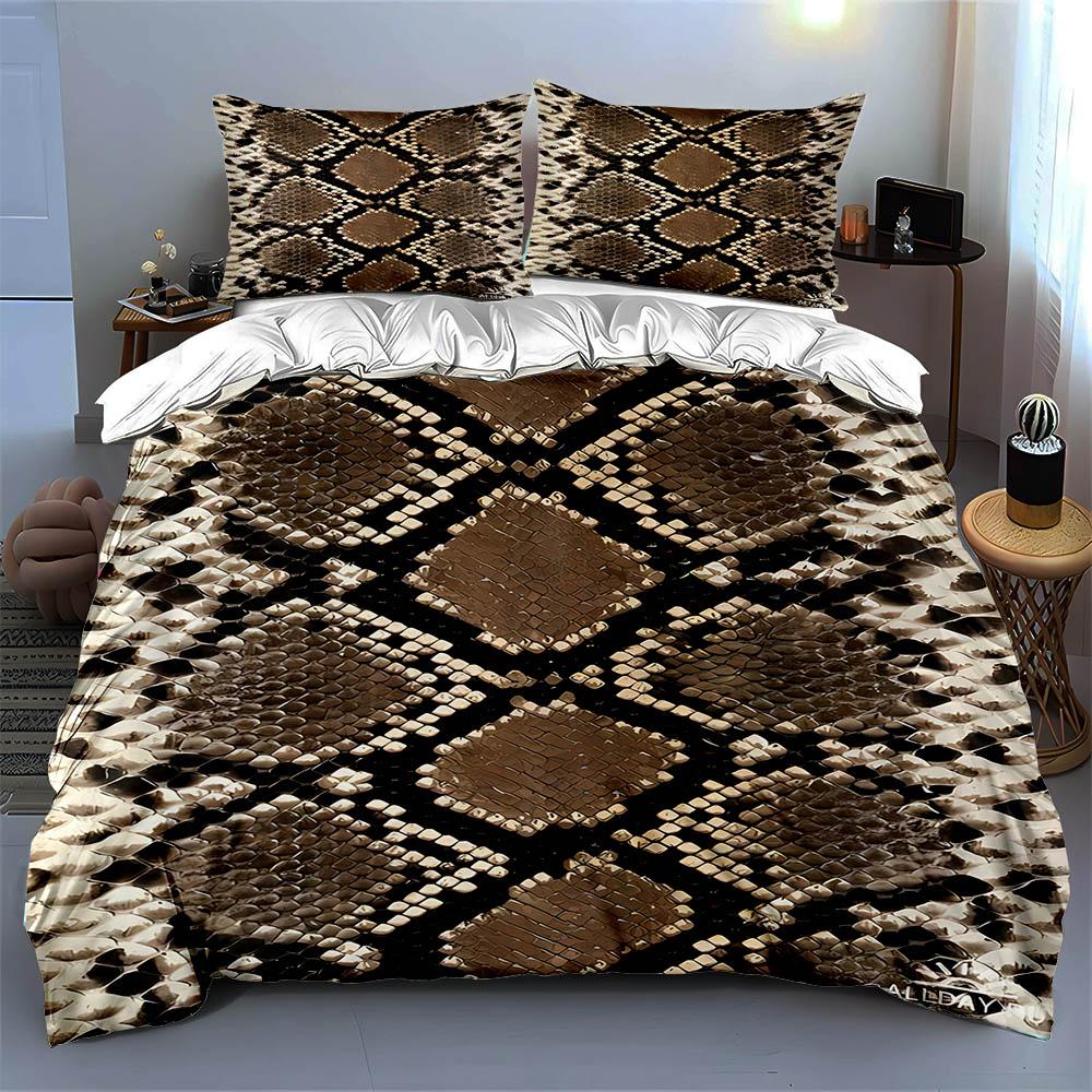Snake-scale diamonds. Bedding Duvet cover sets Duvet covers Pillowcases gifts (1 * Duvet Cover 2 * Pillowcases, without duvet insert)