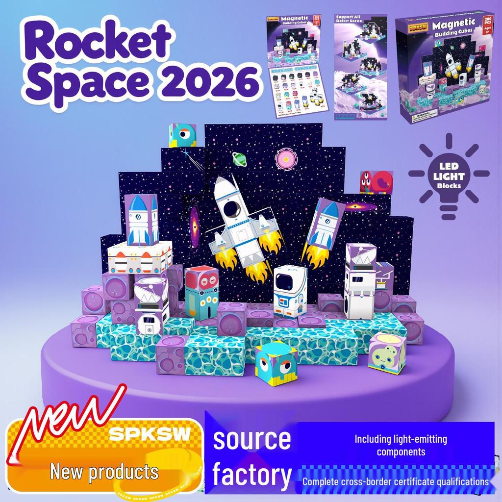 Creeper Magnetic Building Blocks: Educational Magnetic Cubes for Kids