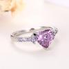 CopperPurple Love Rings New Fashion Jewelry for Women Wedding Engagement Party Temperament Female Accessories Gift