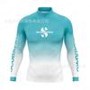 Diving Rash Guard Men Women UV Protection Quick Dry Swim Top Gradient Color Surfing Snorkeling Wetsuit Upper