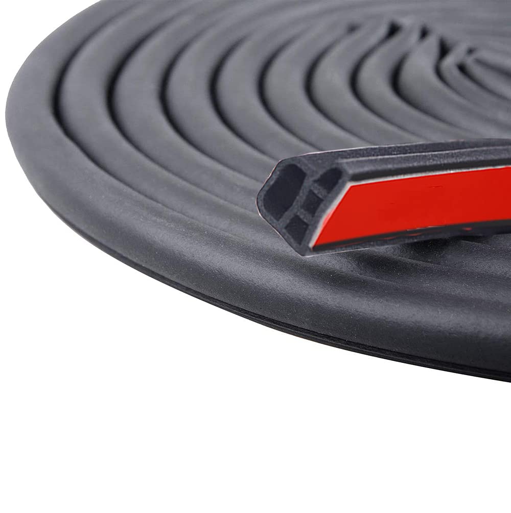 Innico Молдинг для дверей автомобиля, Лента для предотвращения шума ветра, Блокировка шума ветра, Улучшает герметичность, Бесшумный, Модернизированный, L-образный (32,8 фута (10 м)