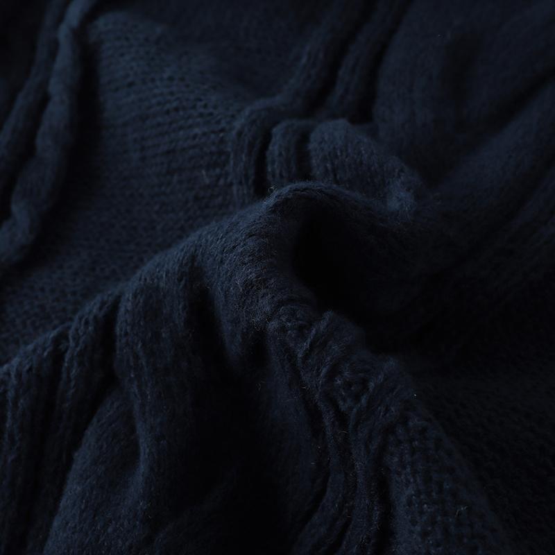 VONDA Women Autumn Warm V-Neck Long Sleeve Knitted Pullover Sweaters