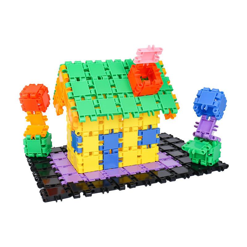 With Plastic Blocks For Toddler Learning And Development