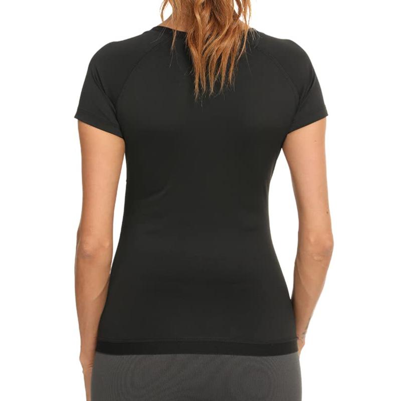 Рубашка для сауны для женщин, спортивный костюм с короткими рукавами, компрессионные рубашки, майка для тренировок в сауне, формирователь тела, нижнее белье для похудения, корректирующее белье для фитнеса, толстовка