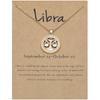 12 Zodiac Signs 3D Image Pendant Necklace Ins In Stock Zodiac Card Collarbone Chain