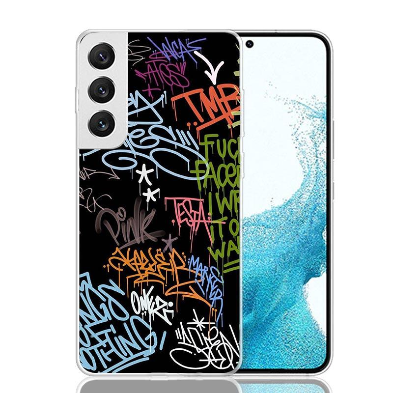 Graffiti Fashion Cool Phone Case For Samsung Galaxy S26 S25 Edge S24 S23 FE S22 Ultra S21 Plus S20 + Fundas Cover Coque Galaxy S