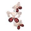 Big Rhinestone Butterfly Brooches For Women Color Butterfly Insects Party Casual Brooch Pins Gifts